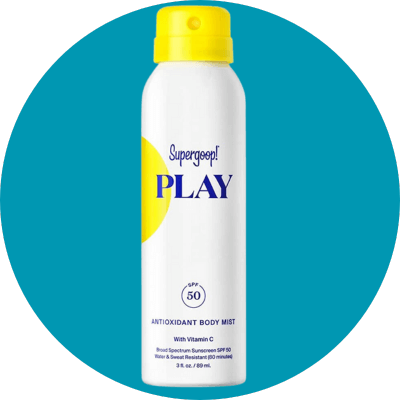 Supergoop! Play Antioxidant Mist SPF 50 Sunscreen:
