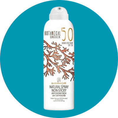 Australian Gold Botanical Sunscreen Spray SPF 50:
